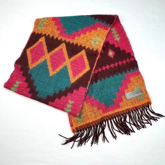 Covington Southwestern Colorful Fringe Scarf - Picture 1 of 4